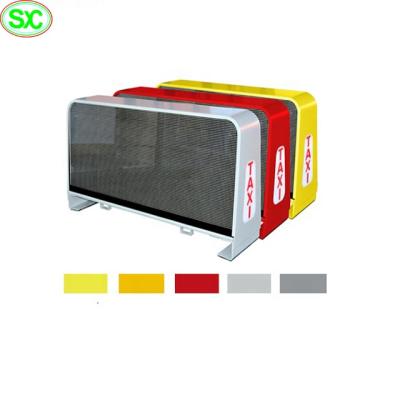 China 12V Outdoor Full Color Outdoor Car Roof LED P5 Taxi Top Display for sale