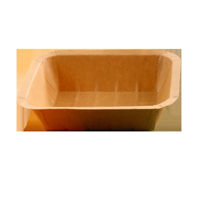 China Bio-degradable 7# Brown Kraft Paper Lunch Box Wholesale Disposable Takeaway Box Takeaway Paper Boxes for sale