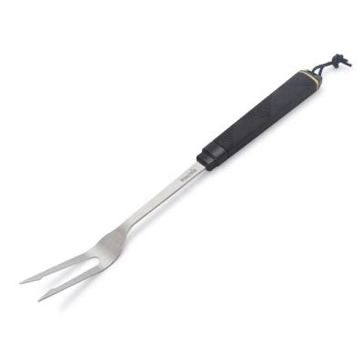 China New Design Easily Cleaned TPR Coating ABS Handle Stainless Steel BBQ Tools BBQ Meat Fork With Good Quality for sale