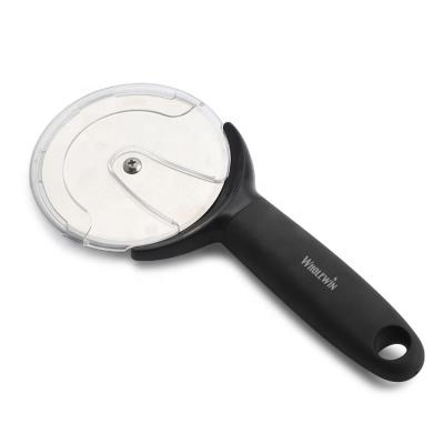 China Useful Easily Cleaned Stainless Steel Pizza Cutter Machine Pizza Slicer With Easy To Clean Plastic Handle for sale