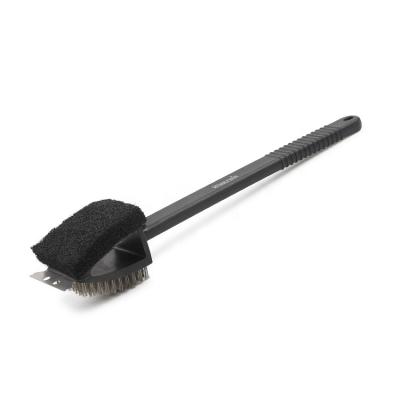 China New Trend Easily Cleaned 3 in 1 Stainless Steel Cast Iron Cleaner BBQ Brush and BBQ Wire Brushes for Grill for sale