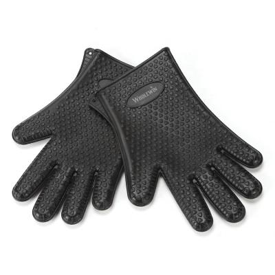 China Easily Cleaned Popular Silicone Hit Resistance Grill Glove For BBQ, Cooking for sale