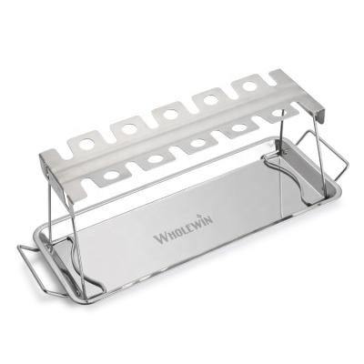 China Best Selling Easily Cleaned Stainless Steel Chicken Wing And Leg Rack For Grill Smoker Or Oven for sale