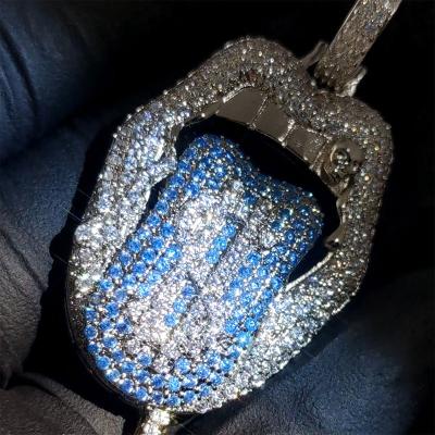 China Hip Hop Hip Hop Dollar Sign on Iced Out Scolding Iced Out Pendant Necklace for sale