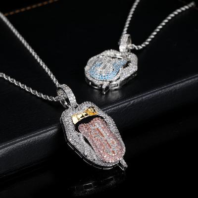 China Hiphop Nuoya Women's Diamond Dollar Sign Bling Zircon Striker Jewelry Iced Out Pendants for sale