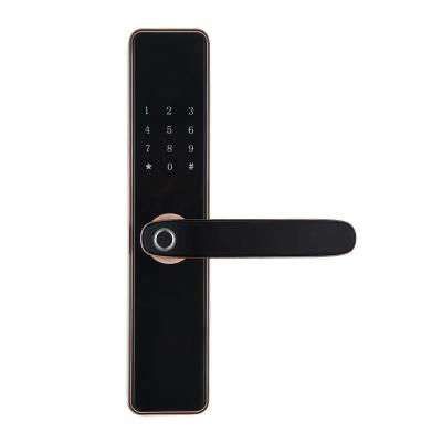 China Tuya Unique Hot Selling Tuya Wifi Smart Door Lock App Tuya Sale Apartment Design Wireless Fingerprint Door Lock for sale