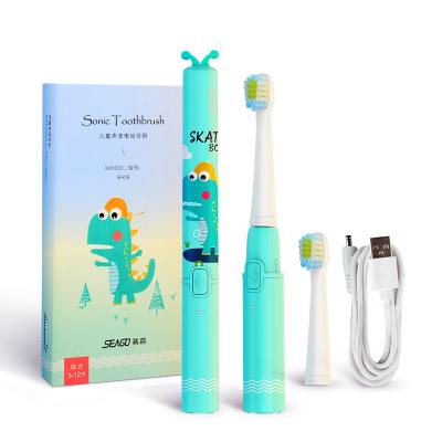 China Seago Wholesales SG2001 USB Rechargeable Sonic Electric Toothbrush For Children Automatic Cute Design for sale