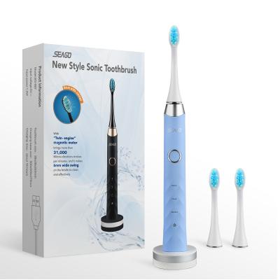 China SEAGO SG987 Rechargeable Factory Direct Adult Smart Sonic Rechargeable Electric Toothbrush for sale