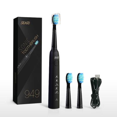 China Wholesale USB Rechargeable Sonic Electric Toothbrush Manufacturers SG949 5 Modes from SEAGO for sale