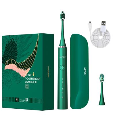 China Seago SG972 Linear Motor Sonic Rechargeable Electric Brush With Protective Clean Smart Timer for sale