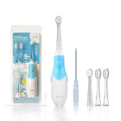 China Manufacturer SG513 Wholesale Baby Nylon Sonic Electric Sonic Toothbrush Battery Powered Smart Dupont Bristles SEAGO Best for sale