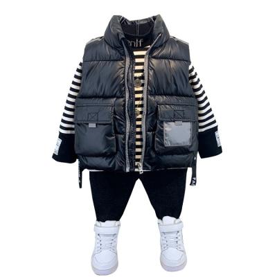 China 2021 New Autumn Fashionable Boys Winter Windproof Thicken Children's Vest Baby Winter Clothes Vest Children's Cotton Warm Vest for sale