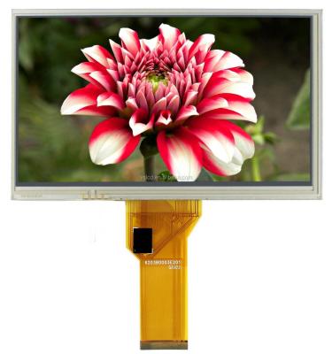 China FPC TFT Color LCD Display Anti Glare 7 Inch RGB 800x480 50 Pins 250 Nits for sale