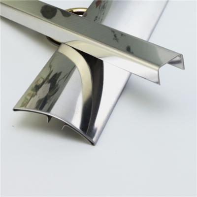 China Niu Yuan Top Sale Stainless Steel Modern Half Round Floor Corner Tile Trim for sale