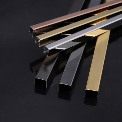 China Modern Decorative Gold Color Stainless Steel Metal Junction Panels for sale