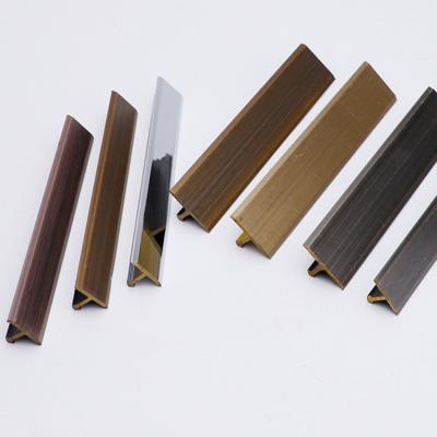 China Modern Foshan Niu Yuan Customized Wallcovering Copper Brass Tile Trim for sale