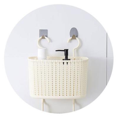 China Creative Home Viable Stackable Hanging Hanging Basket Bathroom Vanity Basket Storage Rack Bathroom Storage Basket for sale