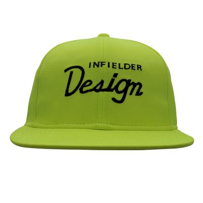 China JOINT logo fashion custom youth noen green flashing safety snapback hats in bulk for sale