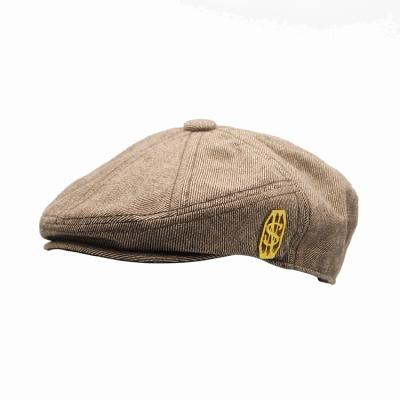 China JOINT old fashioned casual gatsby hat men summer woolen hats with metal badge for sale