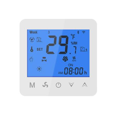 China Modern digital LCD touch screen thermostat for heating system for sale