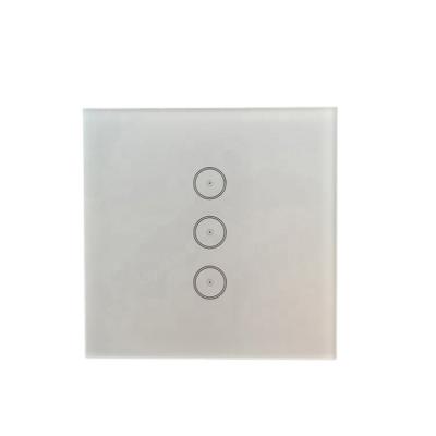 China ABS+ tempered glass factory direct home automation fashion wifi wireless smart wall switches for sale