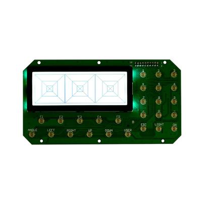 China custom high quanlity black lcd display backlight monochrome lcd display / text display module screen panel for sale