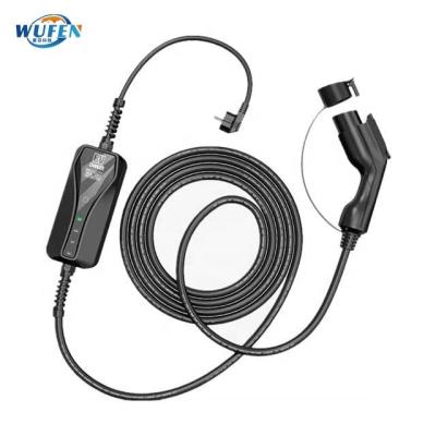 China Electric Vehicle Charging 16A 32A 7kw EV Type2 Plug Portable Charger No Ground Wire for sale