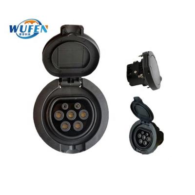 China Electric Vehicle Charger Integrated Type - 2 AC 32A Battery End Plug 16A 32A Single Phase Charging Type2 for sale