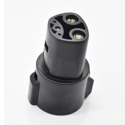 China SAE J1772 to tesla 60A EV adapter compatible with MODEL S/3/X/Y EV adapter charging type 1 to tesla adapter for sale