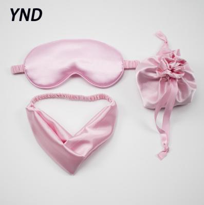 China Customized Silk Visor QUICK DRY Night Satin Sleep Eyemask Sleepmask For Salon Gift for sale