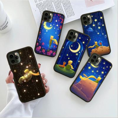 China 2022 Shockproof The Prince Starry Sky Design Little Black TPU+PC Soft Phone Case For iPhone Xs Max XR 11 12 13 7Plus 13Pro Max Case for sale