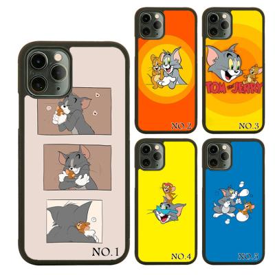 China Classic Anime Cat and Mouse Design Silicon TPU+PC Shockproof Mobile Phone Case for iPhone 11 11Pro 12 13Pro Max Cover for sale