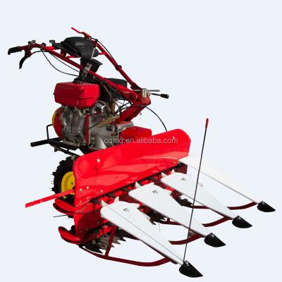 China Factory Meiqi 188-4 Small Rice and Wheat Reaper Walking Tractor Multifunctional Automatic Reaper Mini Rice Wheat Harvester New Combine for sale