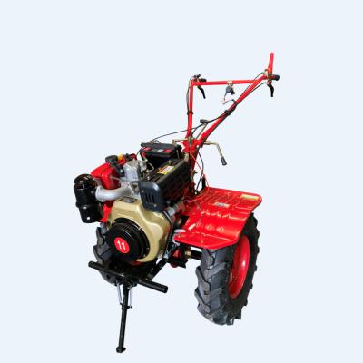 China Plant 9HP Diesel Rotary Tiller With Electric Start Cultivator for sale