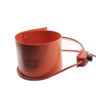 China Printing Shops Oil Can Silicone Rubber Heater Flexible Heating Belt for sale