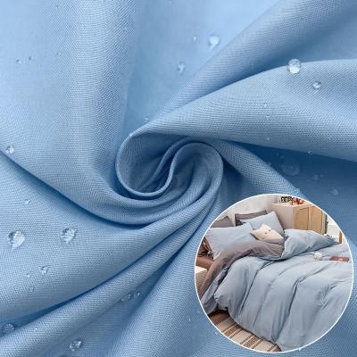 China Breathable high quality 100% polyester woven brushed plain dyed solid color hometextile fabric for bedding set for sale