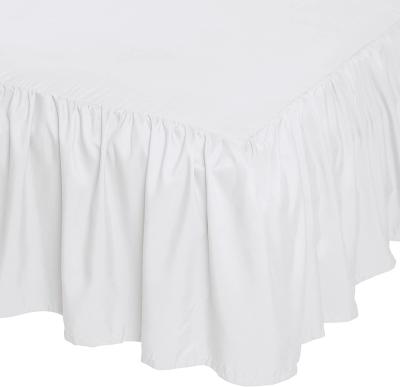 China Fade Resistant White Color Bedding Easy Home Fit Wrinkle And Skirts With Ruffles for sale