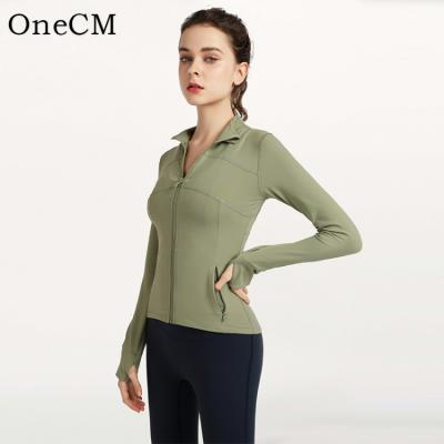 China Wholesale Breathable Sports Sexy Slim Zipper Suitable For Outdoor Yoga Training High Quality Jacket for sale