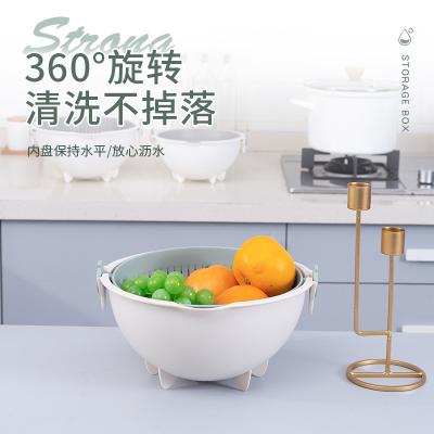 China Commonly Used Multifunctional Portable Fruit and Vegetable Kitchen Family Tools Plastic Drain Basket Storage for sale