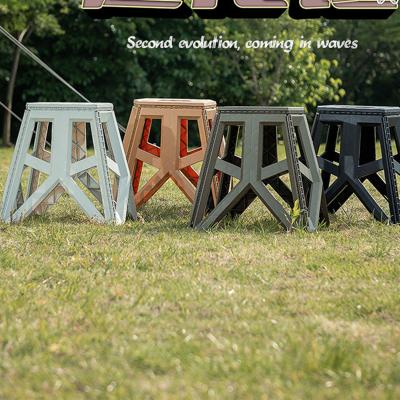 China 2022 New Design Foldable Outdoor Plastic Stool Portable Folding Chair Bathroom Small Folding Plastic Stool Adult Kids For Camping for sale