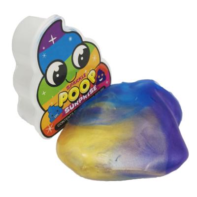 China Toy Creative Puzzle Poop Mud Eco-friendly New Crystal Mud Colorful Mud Children Relaxing Mud for sale