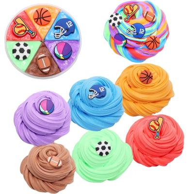 China Diy Clay New soft 2021 6 colors polymer clay toy kit clay putty mud diy playdough clay tools for sale