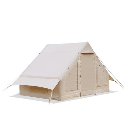 China Extended Type Waterproof Air Pole Inflatable House Tent For Outdoor Camping Camping Thickened Cotton-Cloth Rainproof Free Building Tents for sale