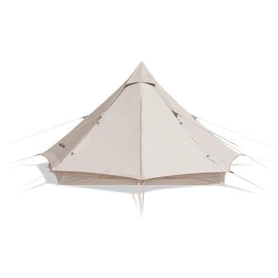 China Straight tie type 3-4 people pyramid tent outdoor camping thickened cotton-cloth Indian tents pagoda tent for sale