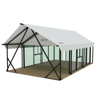 China Type Hotel Outdoor Tent Stake Camp Glass Wall Cabin B&B Resort Tent Tube European Style Hot Room for sale