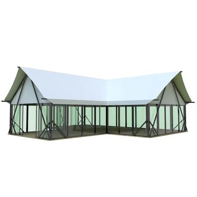 China Tube type tent stake outdoor building tent luxury hotel customization tent glass steel structure tensile tent processing customization for sale