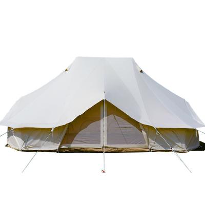 China Straight Tying Type Oversized Camping Tent Windproof Emperor Yurt Double Door Double Door Outdoor Tent Camp Waterproof Windproof Tent for sale