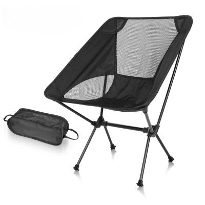 China Contemporary Outdoor Frontier Ultralight Portable Folding Camping Chair Moon Chair Aviation Aluminum Alloy Fishing Chair for sale