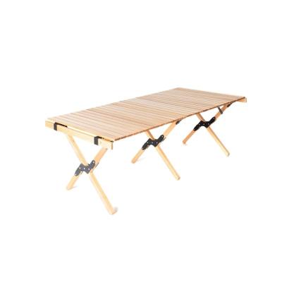 China Outdoor Camping Folding Table Car Picnic Leisure Portable Solid Wood Octagonal Solid Wood Table for sale