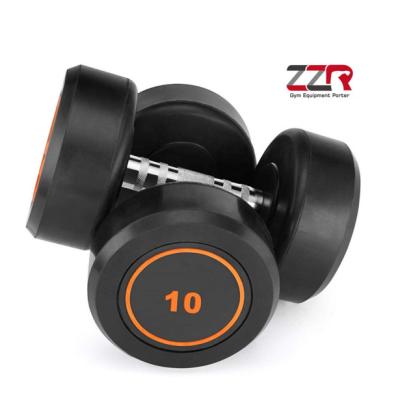 China Factory Wholesale Environmental Friendly Gym Fitness Accessory Exercises High Quality Fixed Weightlifting PU Dumbbell for sale